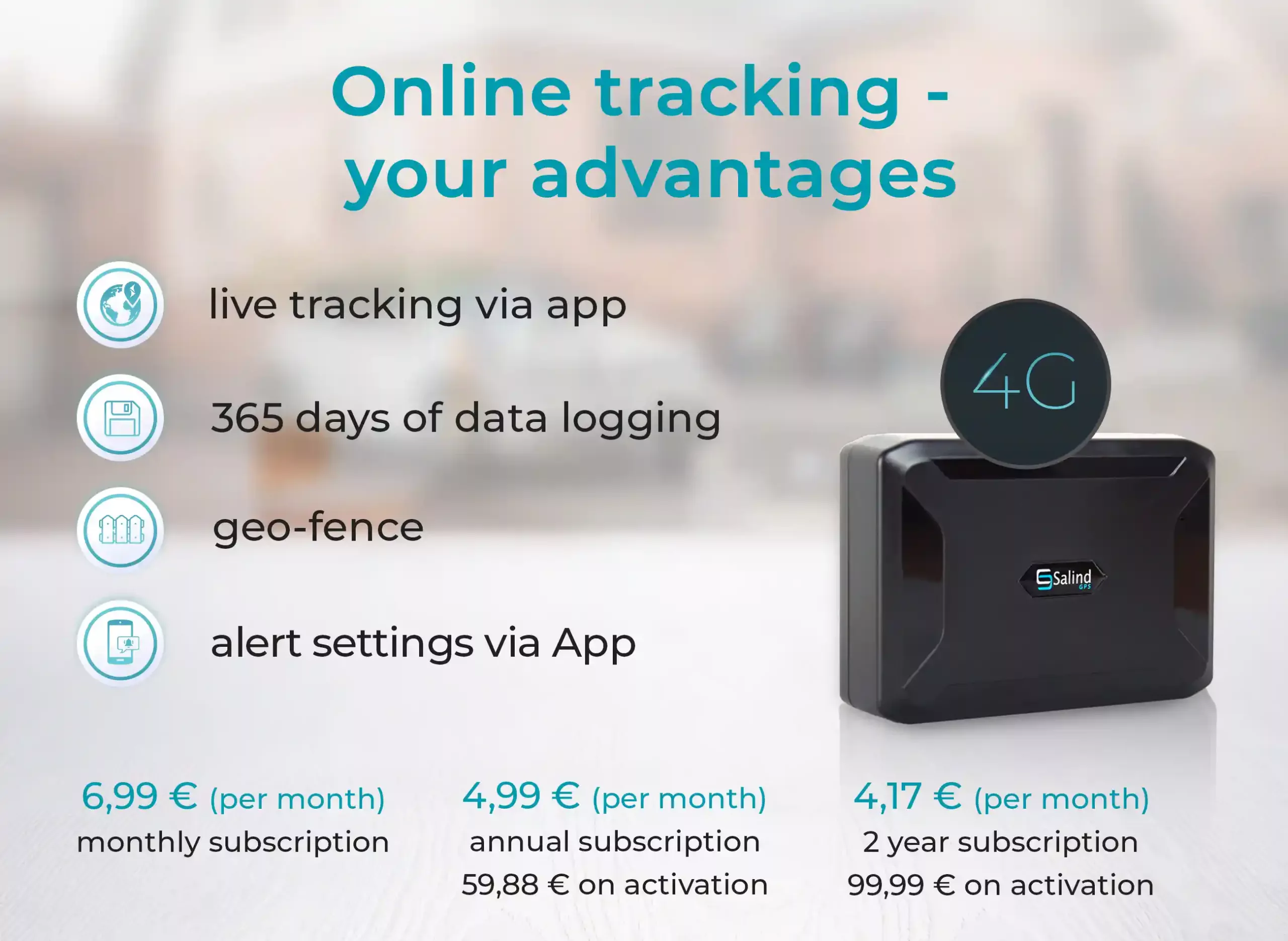 Salind GPS Tracker 11 4G NEW Generation with LTE